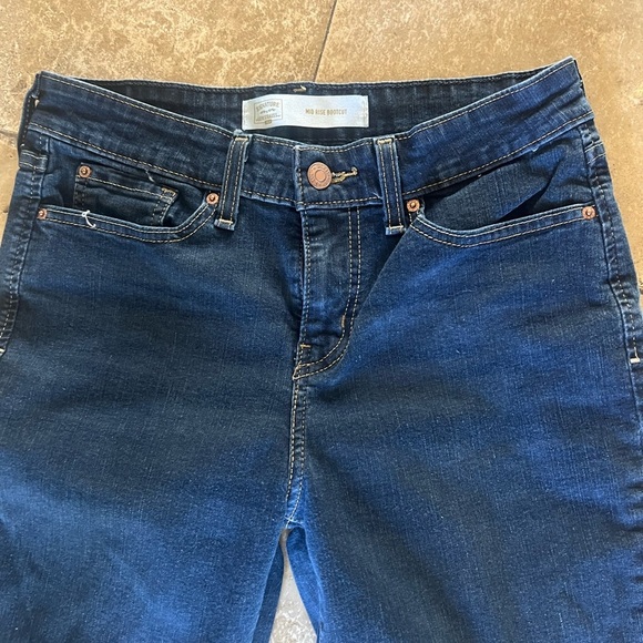 Levi Strauss signature mid rise boot cut jeans size 6 long waist 28 length 34 - Picture 9 of 11